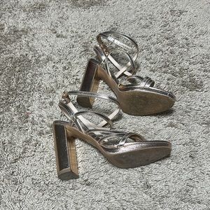 Office London from TopShop Rose gold Block Heels Size 39